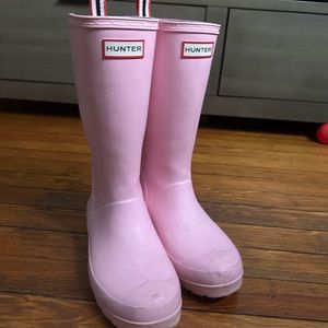 Pink hunter boots